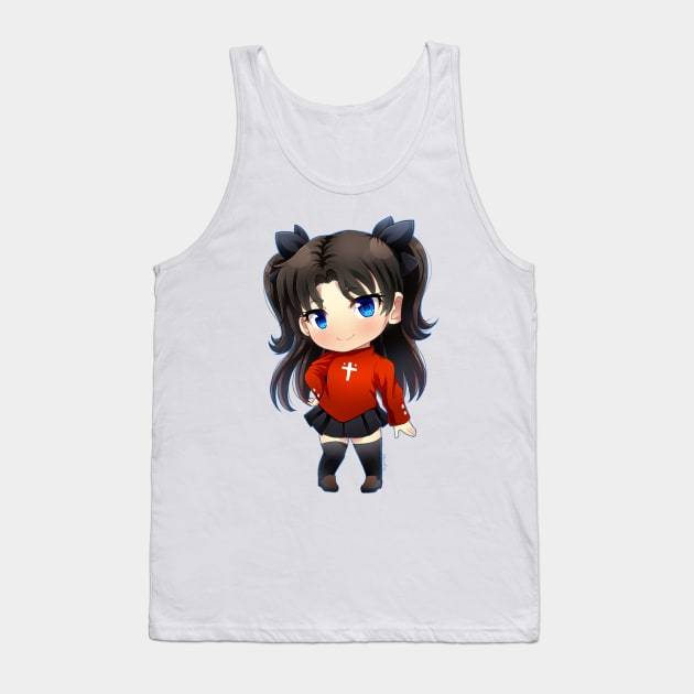 FATE SN: Chibi Rin Tank Top by KoyukiMori